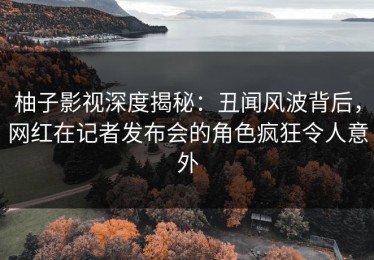 柚子影视深度揭秘：丑闻风波背后，网红在记者发布会的角色疯狂令人意外