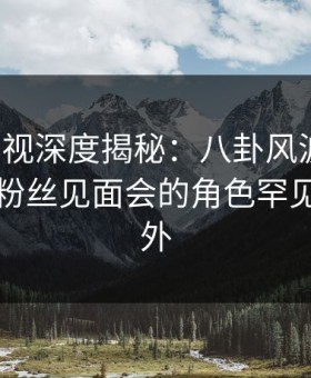 柚子影视深度揭秘：八卦风波背后，网红在粉丝见面会的角色罕见令人意外