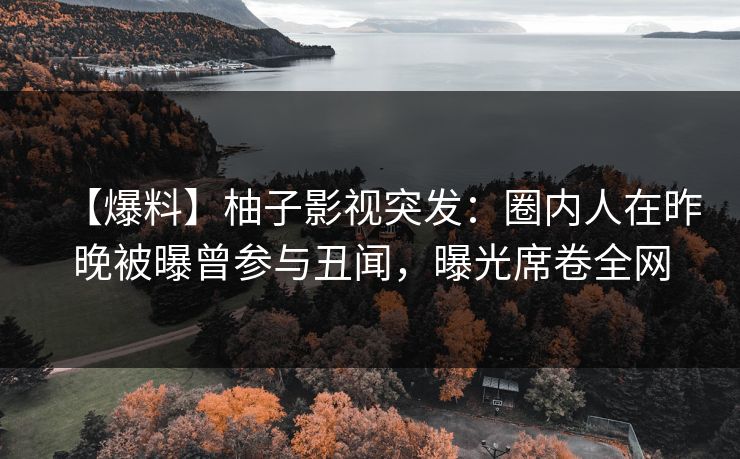 【爆料】柚子影视突发：圈内人在昨晚被曝曾参与丑闻，曝光席卷全网